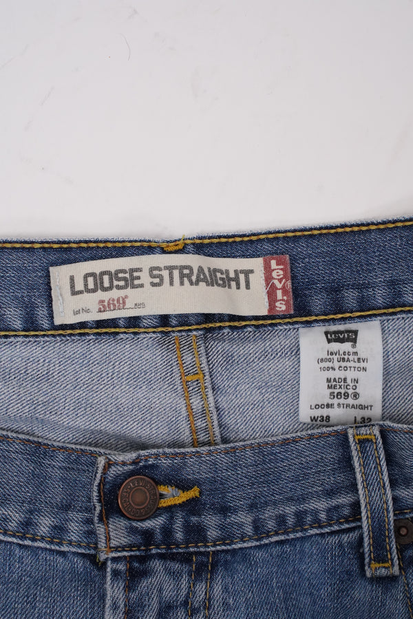 00's "Levi's" -"569" Loose Straight Denim Pants-