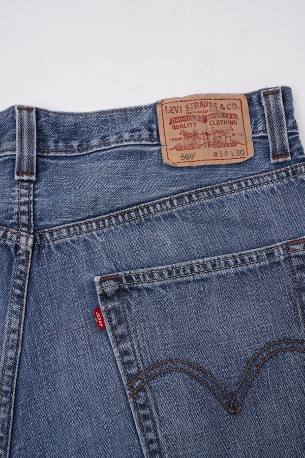 00's "Levi's" -"569" Loose Straight Denim Pants-