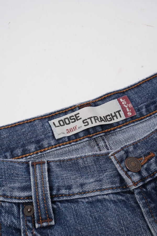 00's "Levi's" -"569" Loose Straight Denim Pants-