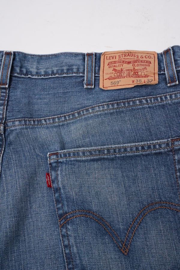 00's "Levi's" -"569" Loose Straight Denim Pants-