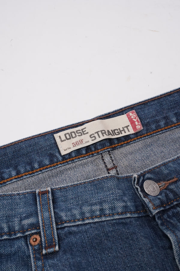 00's "Levi's" -"569" Loose Straight Denim Pants-