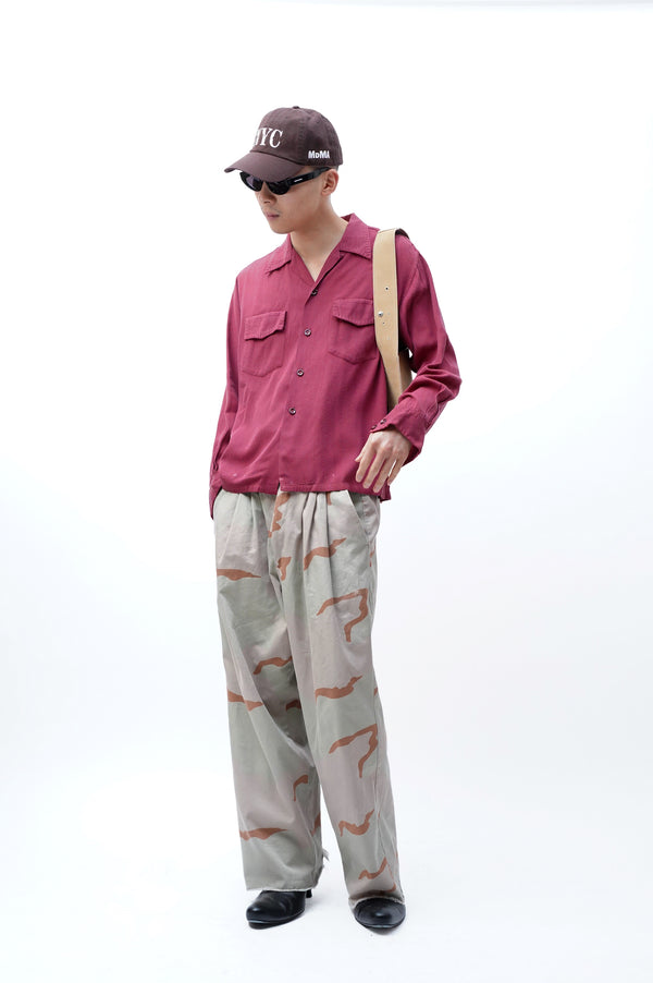50's "McCall" -Rayon Gabardine L/S Shirts-