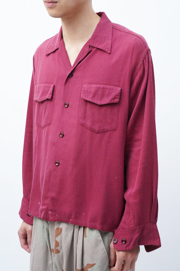 50's "McCall" -Rayon Gabardine L/S Shirts-