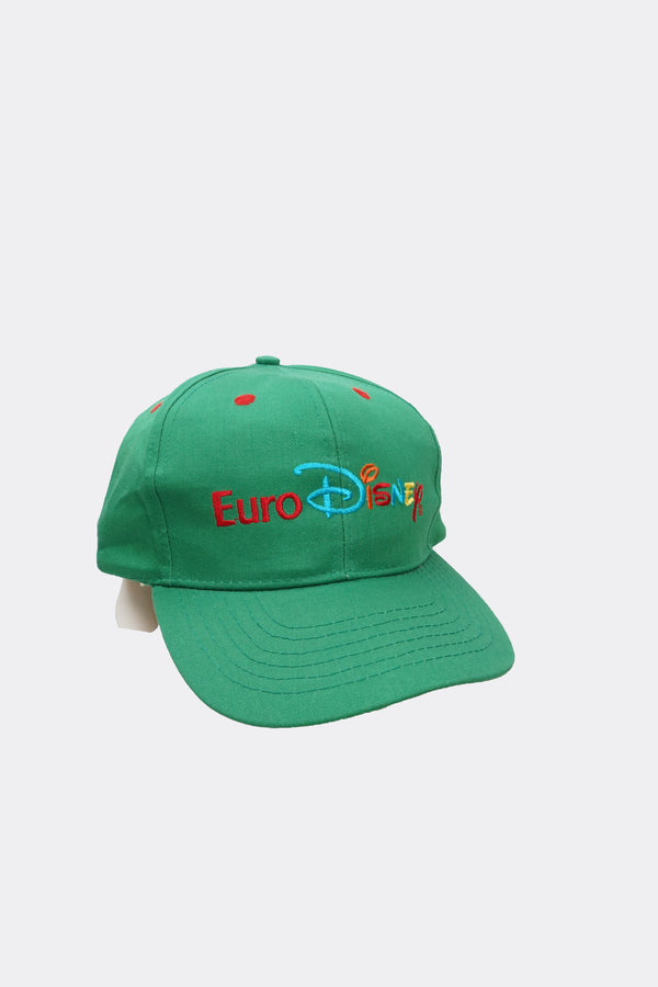 90's "Disney" -"EURO DISNEY" Logo Embroidery 6 Panel Cap-