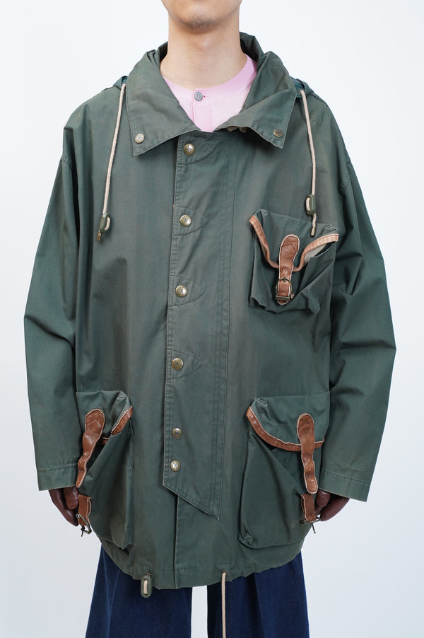 80's "BANANA REPUBLIC" -Rubber Coated Hunting Jacket-