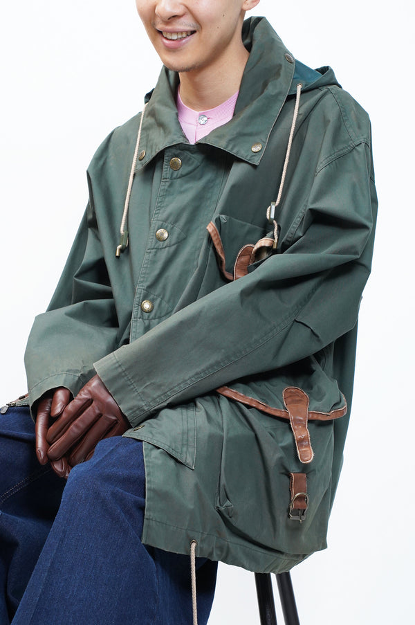 80's "BANANA REPUBLIC" -Rubber Coated Hunting Jacket-