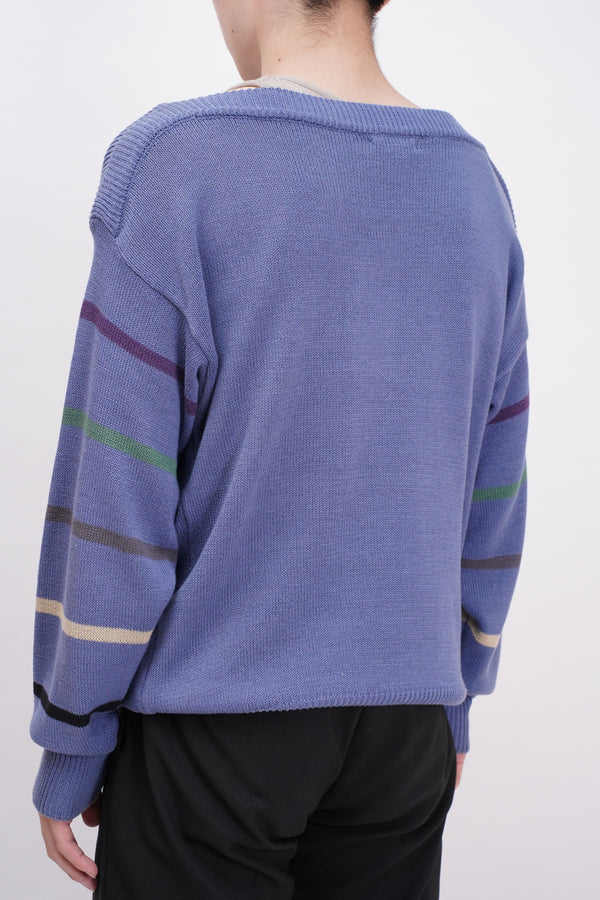 "Yves Saint Laurent" -Cotton Knit Sweater-