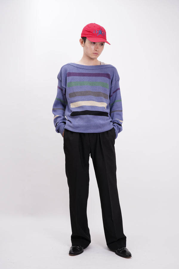 "Yves Saint Laurent" -Cotton Knit Sweater-