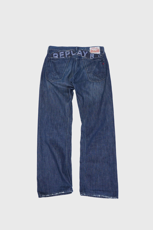 "REPLAY" -Straight Denim Pants-