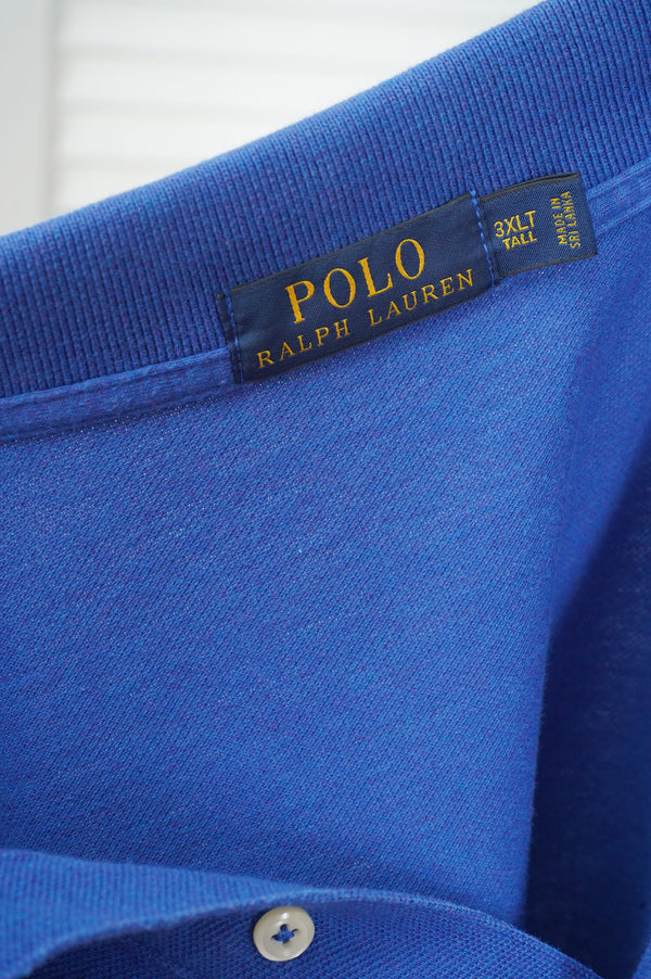 "POLO RALPH LAUREN" -Cotton Kanoko L/S Polo Shirt-