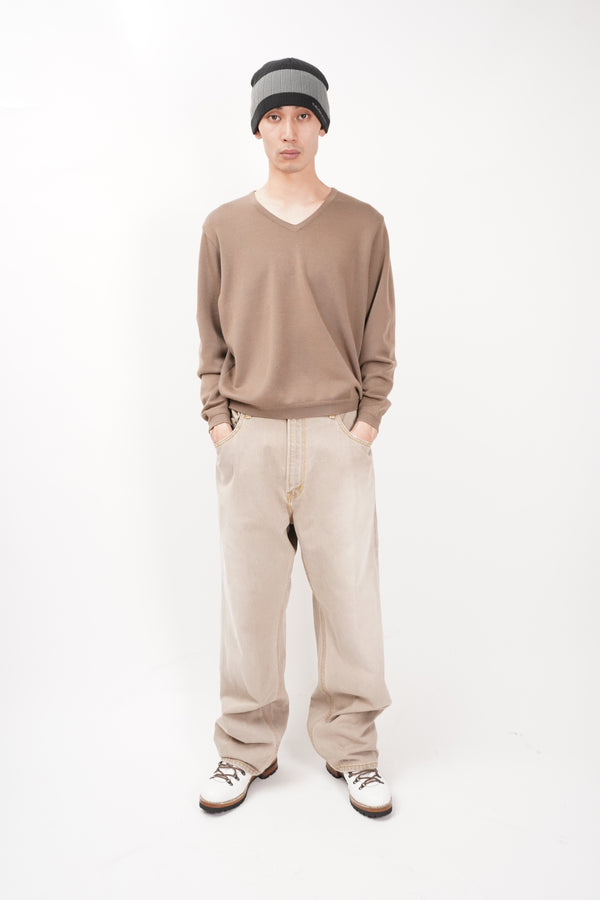 "St. Croix" -V/N Wool Knit Sweater-