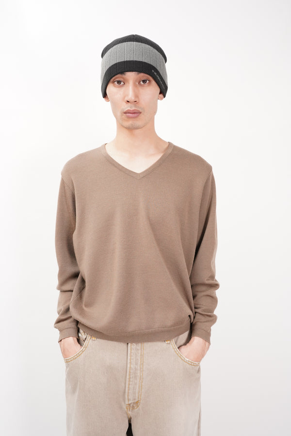 "St. Croix" -V/N Wool Knit Sweater-