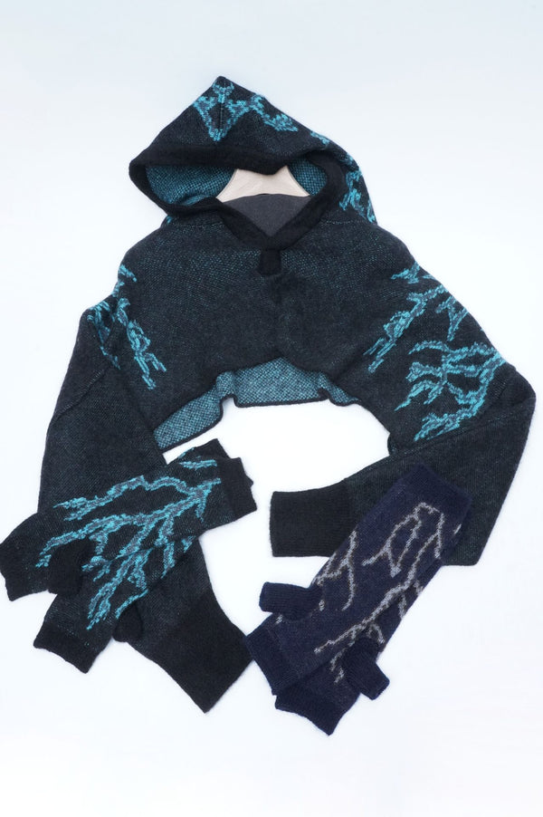NOVOSELIC -Mohair Silk Thunder Jacquard Bolero-