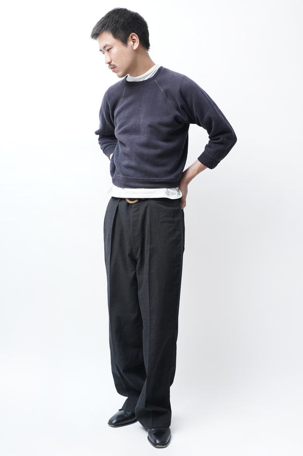 T.SCHENKER -Flying V Mélange Herringbone Trousers-