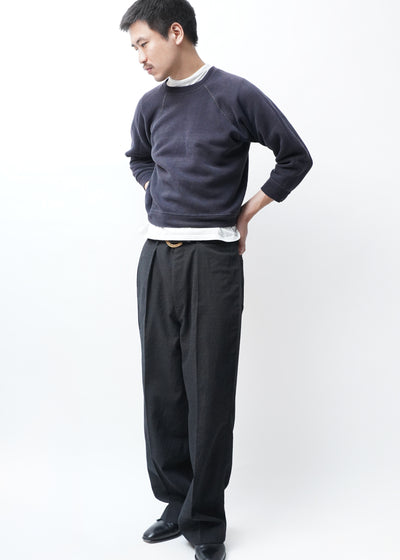 T.SCHENKER -Flying V Mélange Herringbone Trousers-