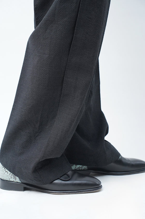 T.SCHENKER -Flying V Mélange Herringbone Trousers-