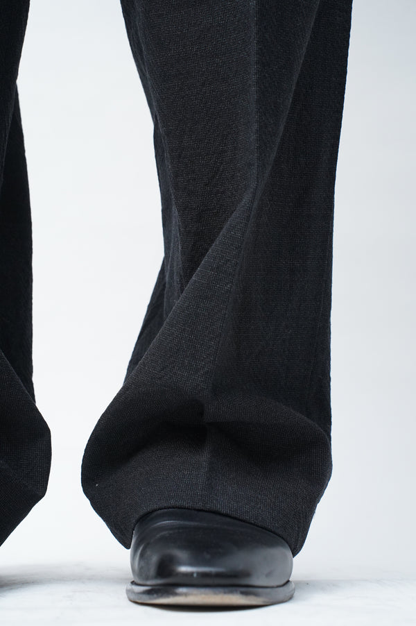 T.SCHENKER -Flying V Mélange Herringbone Trousers-