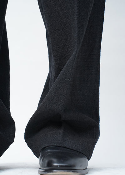 T.SCHENKER -Flying V Mélange Herringbone Trousers-