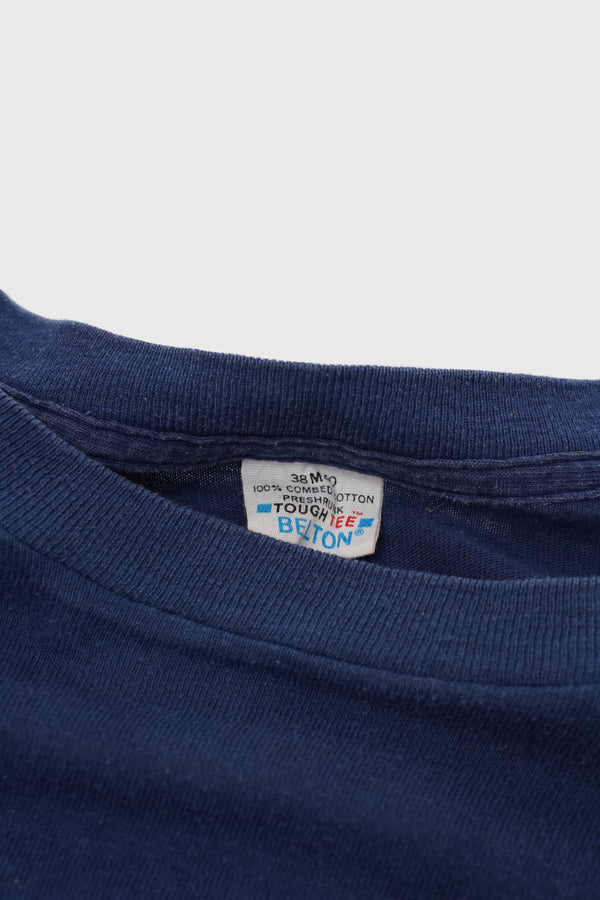 80's "BELTON" -"Berkeley Hillel" Cotton L/S Tee-