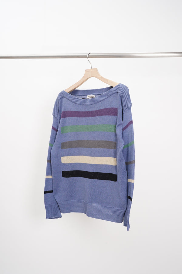 "Yves Saint Laurent" -Cotton Knit Sweater-