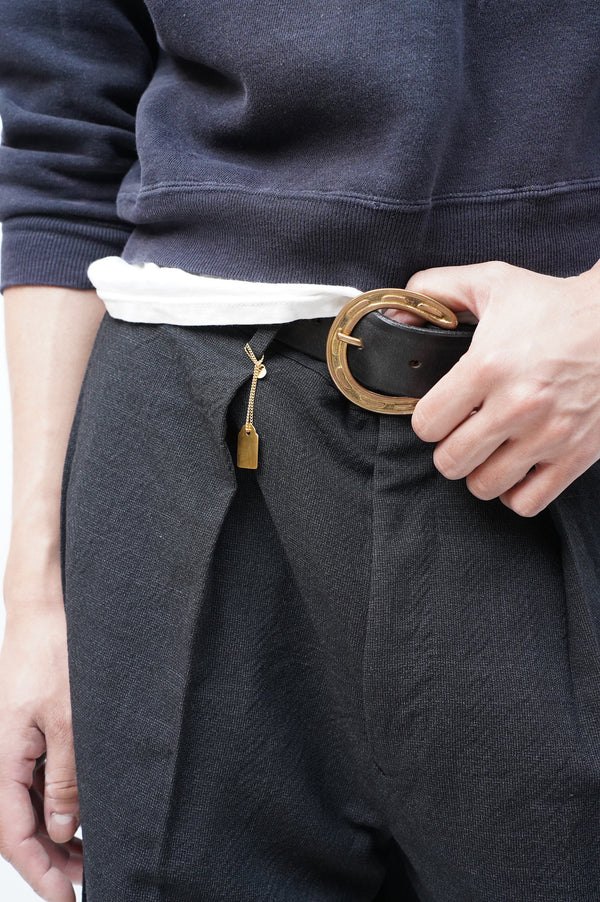 T.SCHENKER -Flying V Mélange Herringbone Trousers-