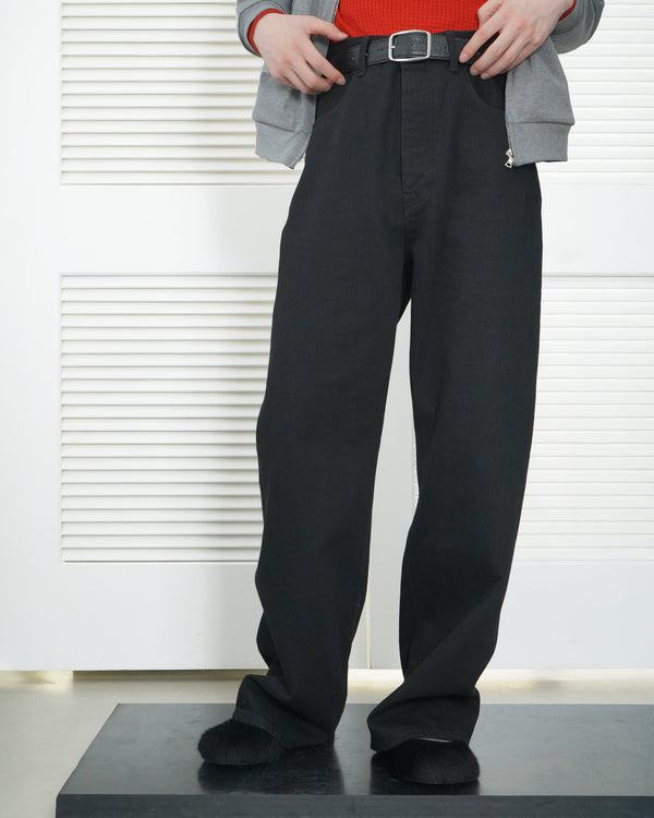 STEVE -WIDE-LEG DENIM JEANS- [Black]