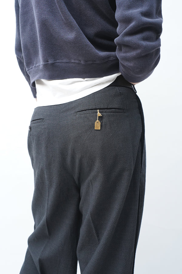 T.SCHENKER -Flying V Mélange Herringbone Trousers-