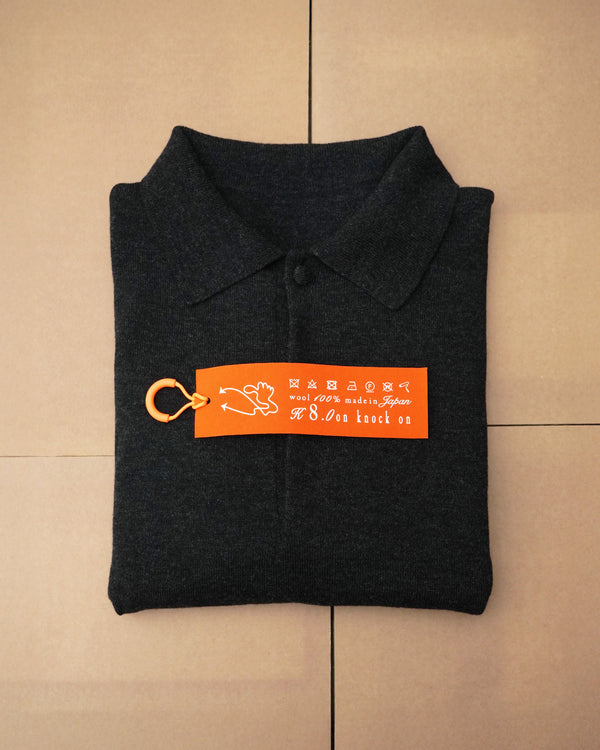"K8.0 on" -knock on knit polo-