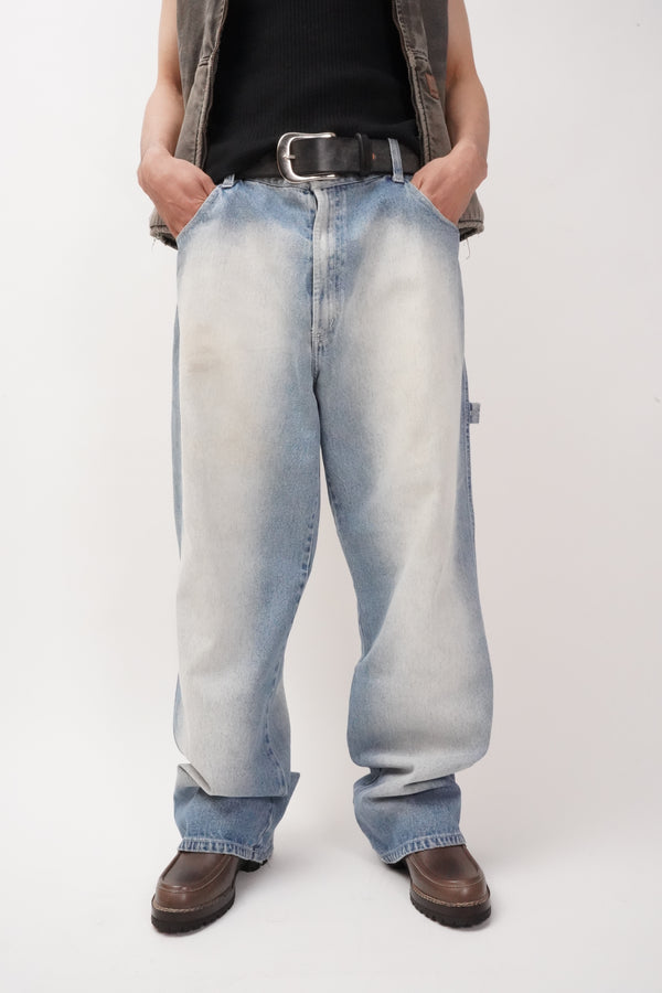 "U&U" -Painter Baggy Denim Pants-