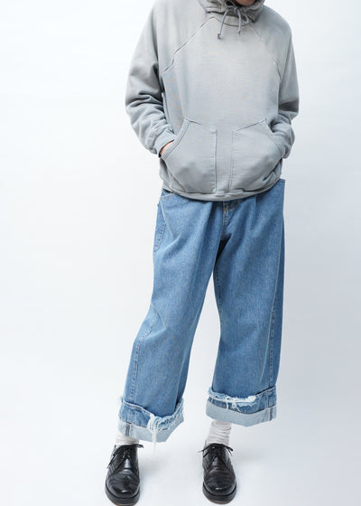 DEL -Distressed Sweat Hoodie-