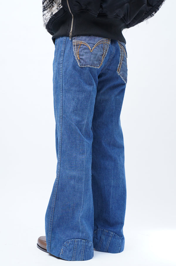 70's "LEE" -Remake Flair Denim Pants-