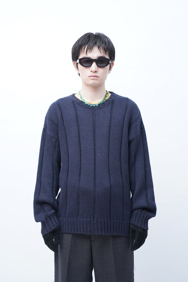 90's "GAP" -Ramie/Cotton Low Gauge Knit Sweater-
