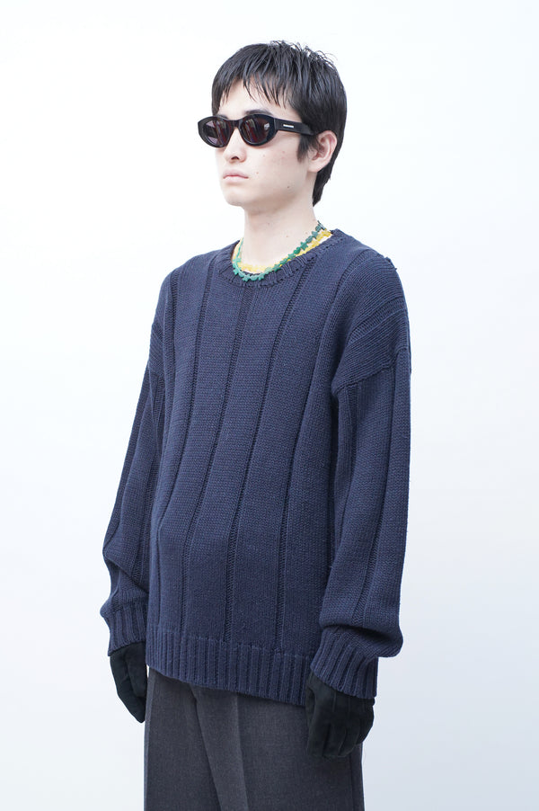 90's "GAP" -Ramie/Cotton Low Gauge Knit Sweater-