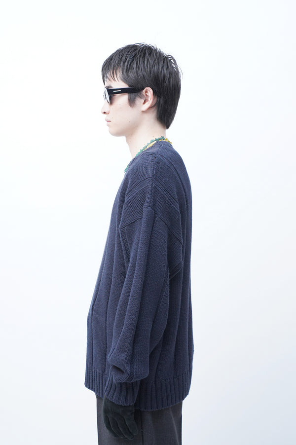 90's "GAP" -Ramie/Cotton Low Gauge Knit Sweater-