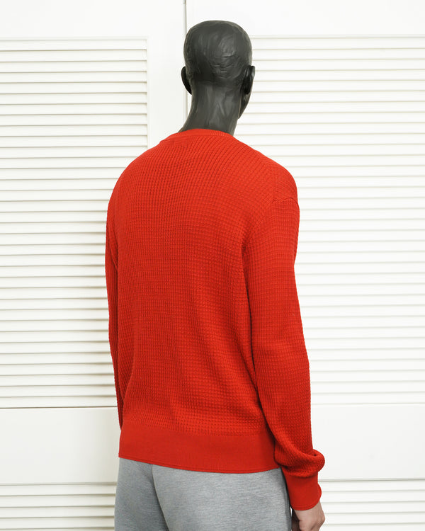 HUGH -WAFFLE KNIT SWEATER-