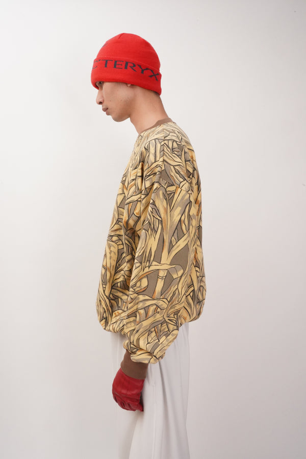 90's "Cornfield Camouflage" -Cornfield Camo Pattern C/N Sweat-