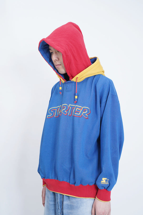 90's "STARTER" -Layered Sweat Hoodie-