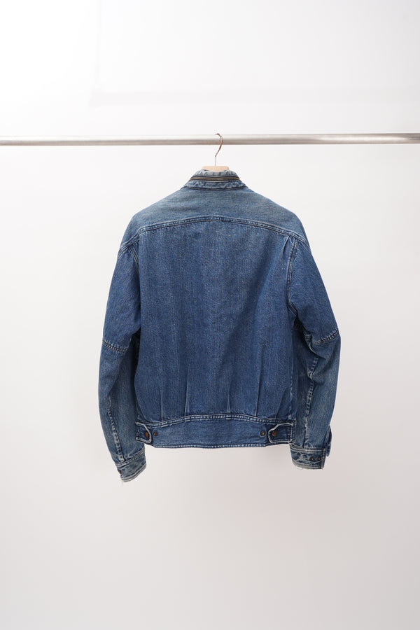 80's "NINO CERUTTI" -Quilting Liner Design Denim Jacket-