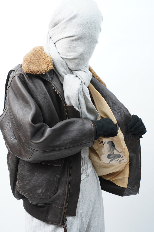 90's "AVIREX" -"G-1" Flight Jacket-