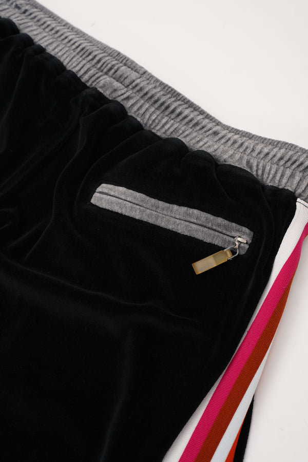 "COOGI" -Logo Embroidery Velour Track Jacket/Pants-