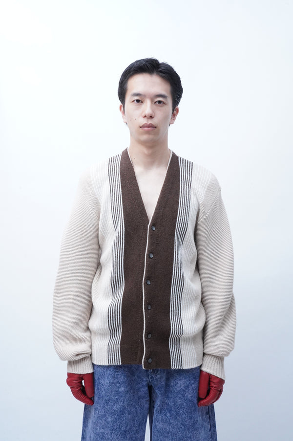 60-70'S "UNKNWON" -ORLON Acrylic Knit Cardigan-
