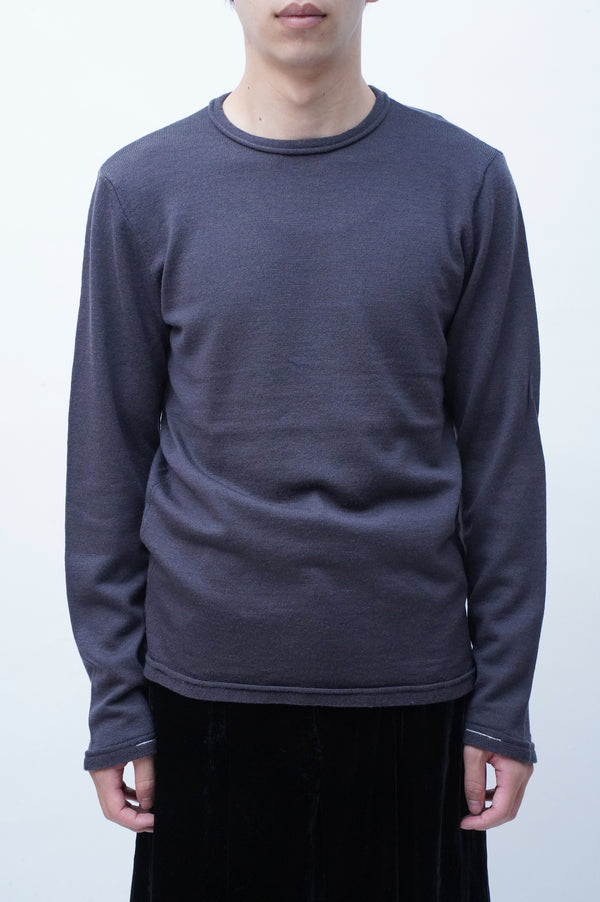 "ARMANI JEANS" -Wool C/N Knit Sweater-
