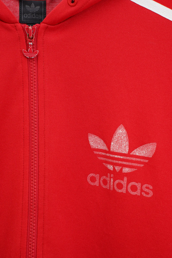 00's "adidas" -Poly/Cotton Jersey Track Jacket-