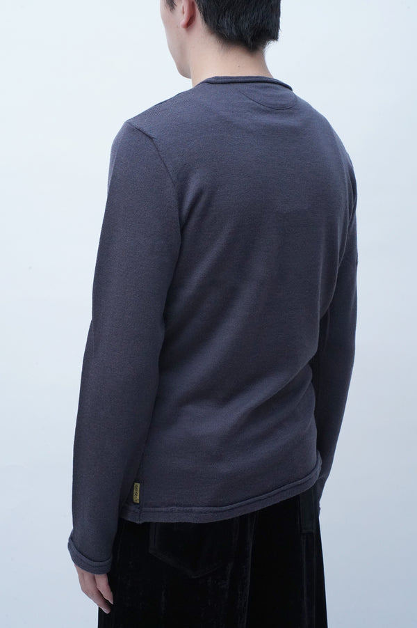 "ARMANI JEANS" -Wool C/N Knit Sweater-