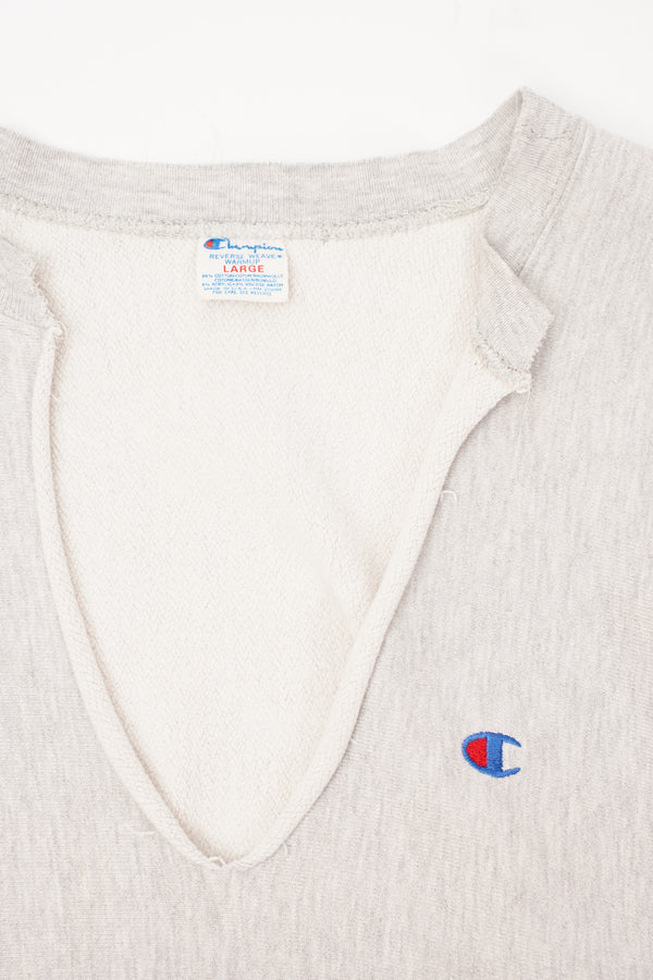 80's "Champion" -"REVERSE WEAVE" V/N Design Sweat-