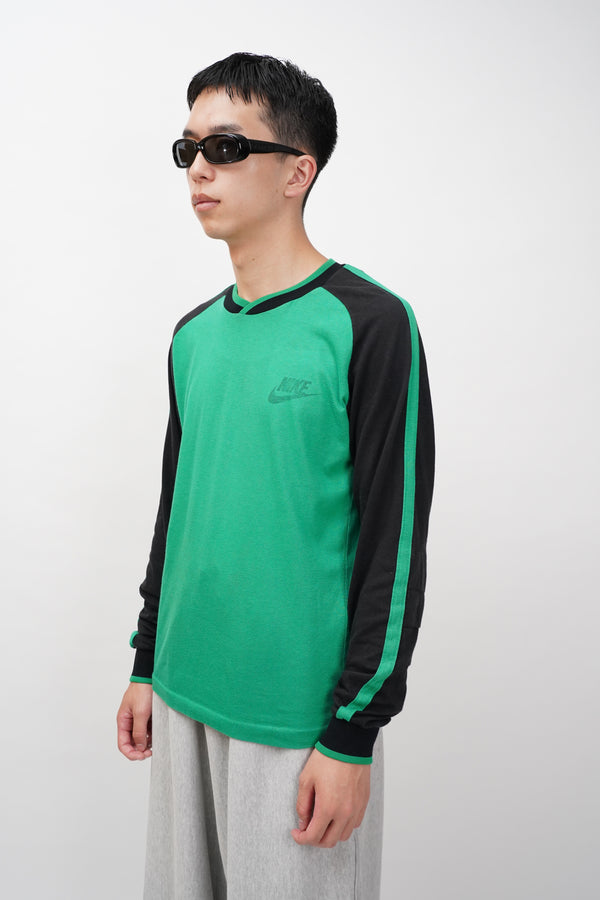 80's "NIKE" -Cotton/Poly Raglan L/S Tee-