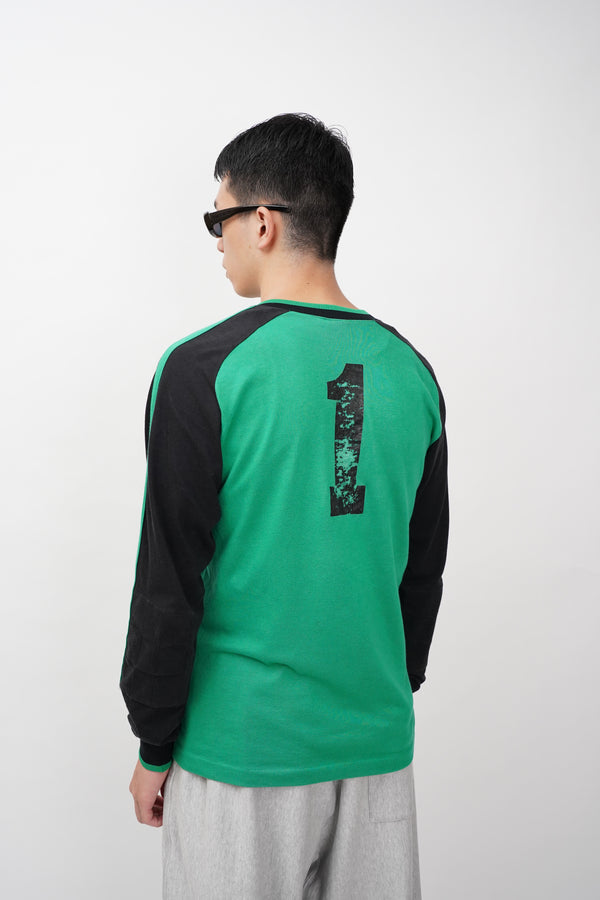 80's "NIKE" -Cotton/Poly Raglan L/S Tee-