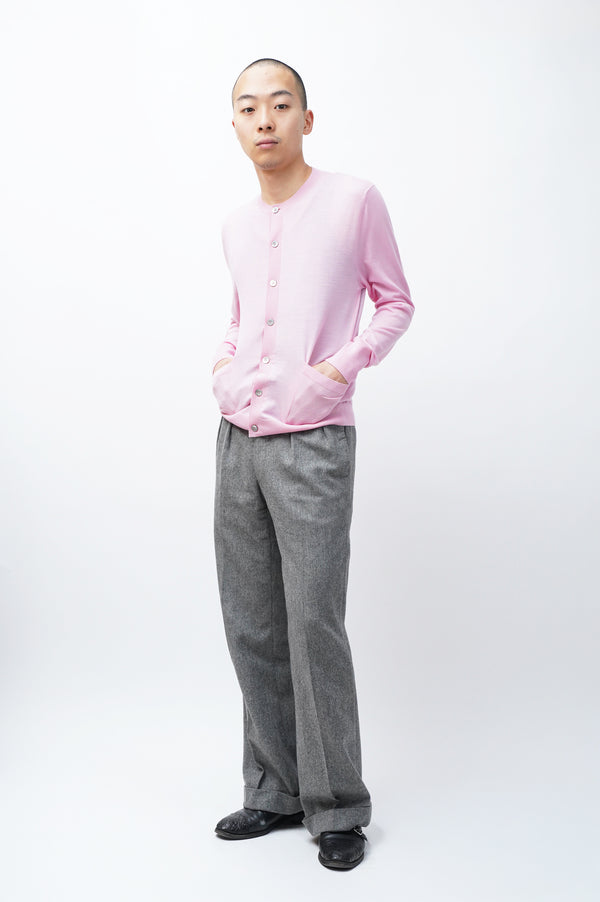 [Mukta / Sal , MANHOLE EDITION] -Crew Neck Cardigan-