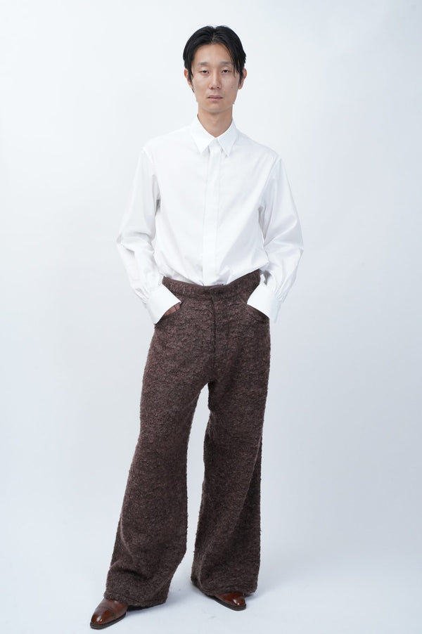 -Gathered Curly, Fluffy, Huggy Trousers-