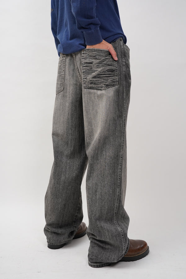 00's "ENYCE" -Loose Fit Straight Denim Pants-